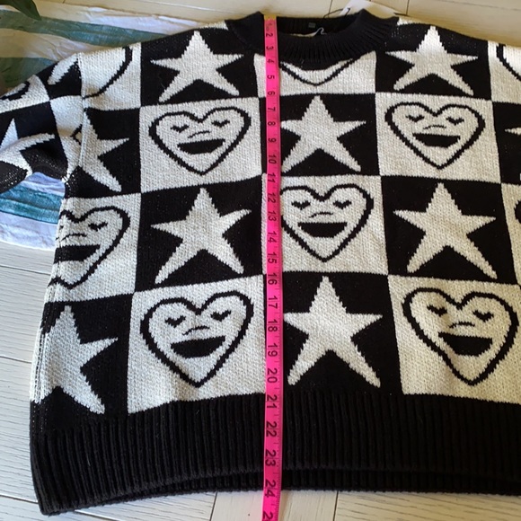 Zara graphic jacquard knit sweater - Picture 9 of 10